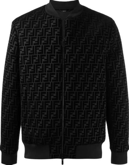 fendi bomber jacket black and white|Fendi puffer jacket men.